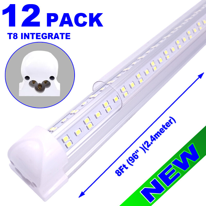 12/PC 144W 8 ft led shop light LED Shop Lights Fixture Tube Strip Ceiling Lights