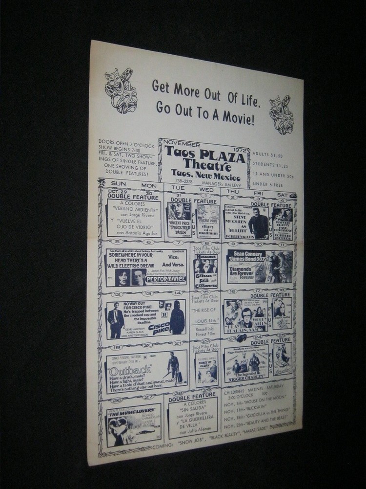 Orig Taos New Mexico STEVE McQUEEN BULLITT James Bond BONNIE & CLYDE Mick Jagger