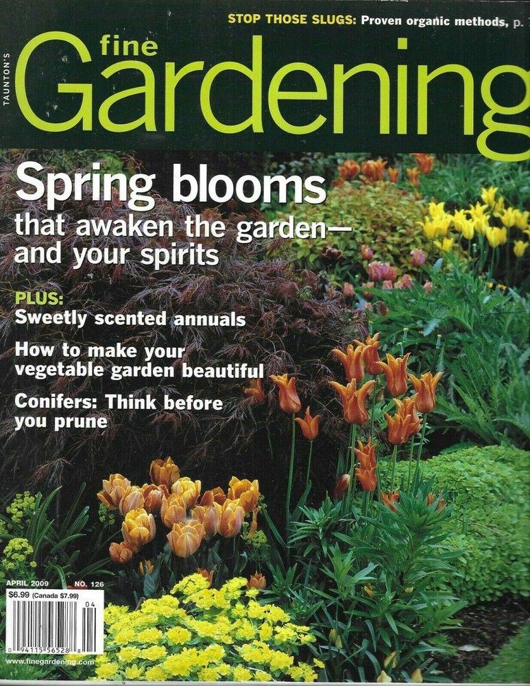 Fine Gardening Magazine Spring Flower Blooms Sweet Scented Annuals Conifers 2009