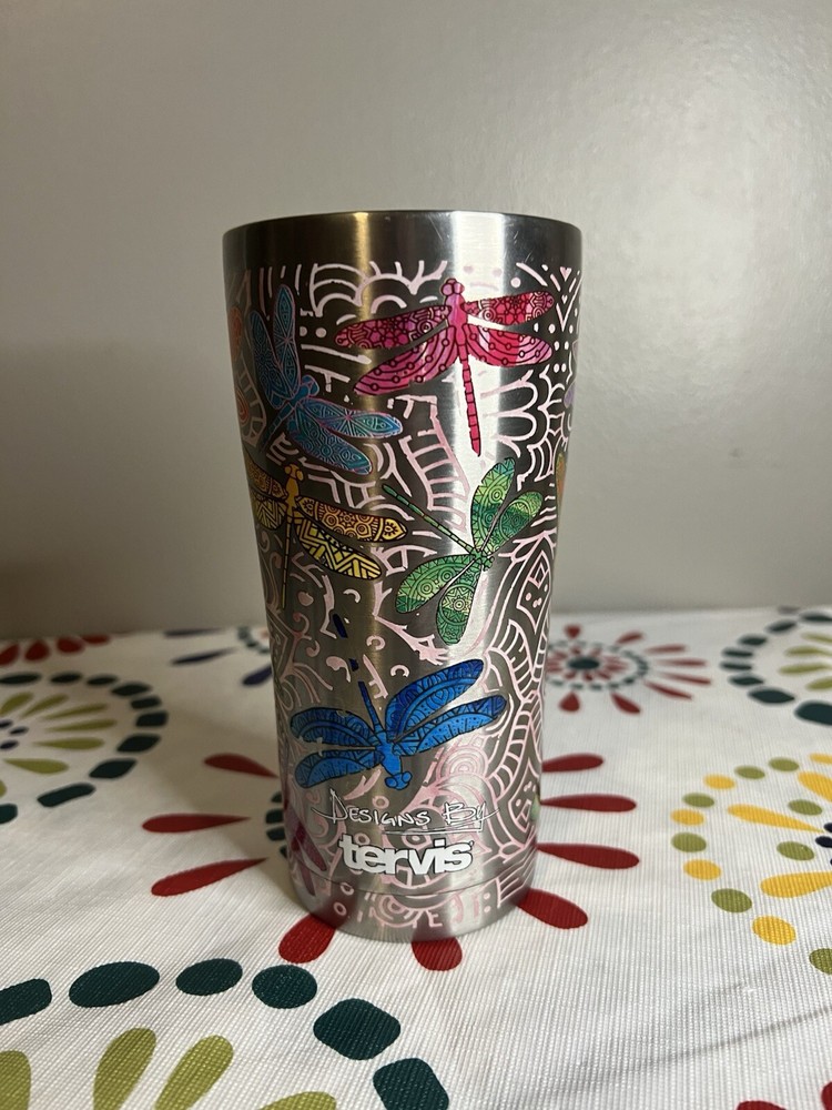 Tervis Dragonfly Mandala 20 Oz. Stainless Steel Tumbler (W/O Lid)