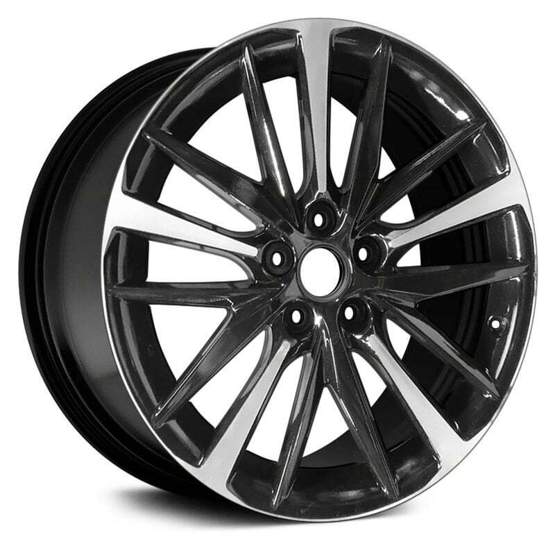 For Toyota Camry 18-21 Alloy Factory Wheel 10 Alternating-Spoke Gloss Black w