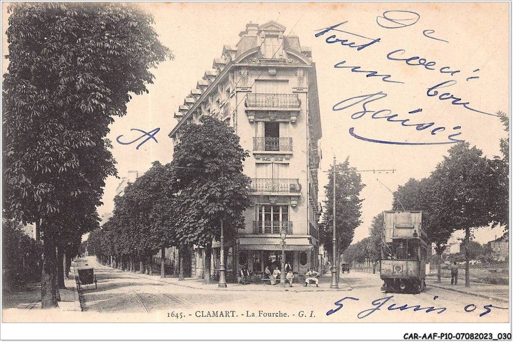 CAR-AAFP10-92-0871 Clamart La Forcella Tram Route Details