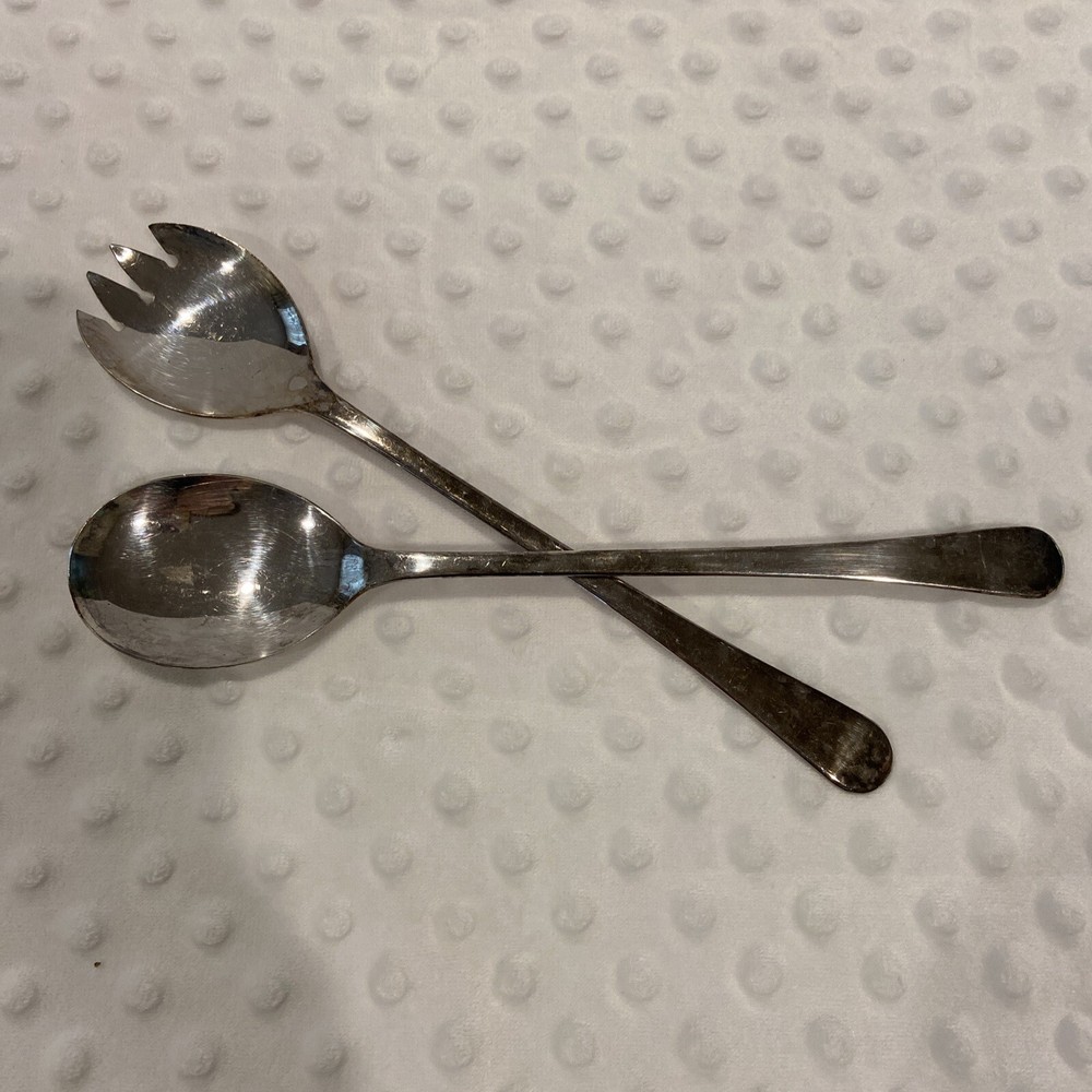 Vintage Silver Plated Sheffield England Salad Utensils