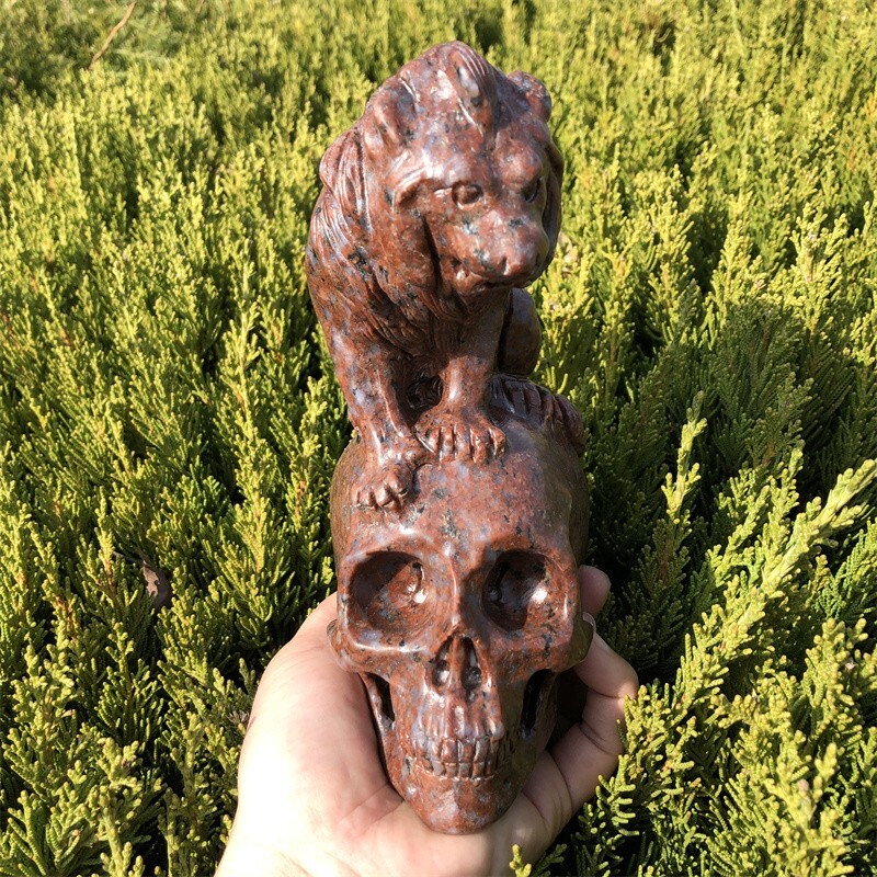 1.78kg Natural unknown Quartz hand Carved skull crystal Reiki healing