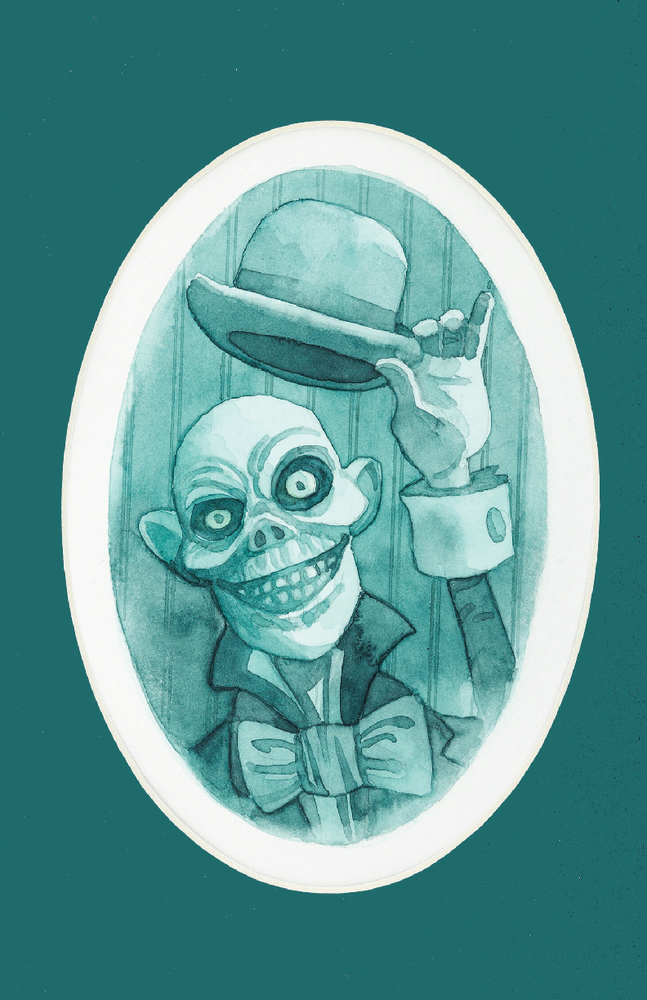 Haunted Mansion Hitchhiking Ghost Disney 13x19 Matte Art Print Poster  