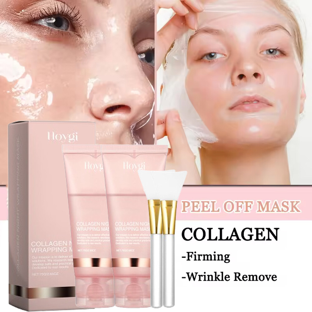 2Pack Collagen Overnight Peel Off Mask for Renewing Skin Care