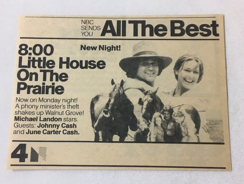 1976 NBC TV ad Little House on the Prairie fake minister theft scandal