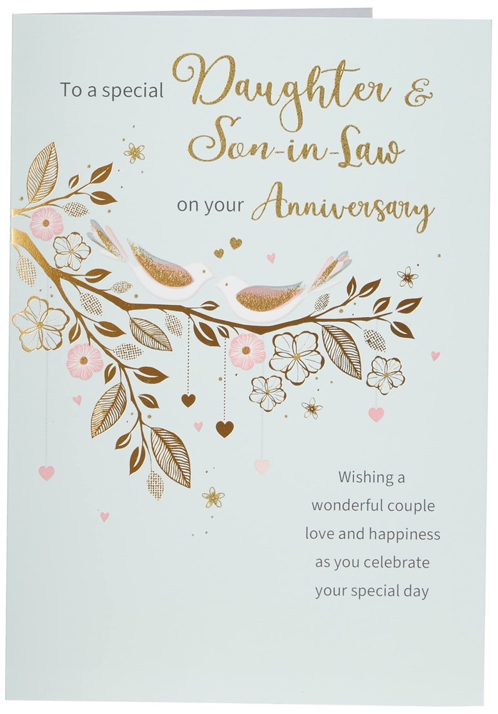 Regal Publishing Classic Annivesary Card Daughter & Son in Law - 9 x 6 inches...