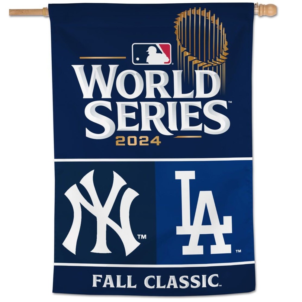 2024 World Series NY Yankees vs. LA Dodgers Vertical Flag 28