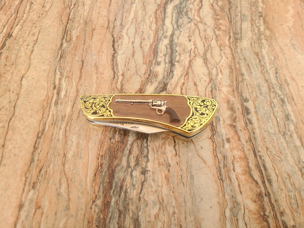 Colt Patterson Single Action Army Peacemaker Revolver Single Blade Pocket Knife