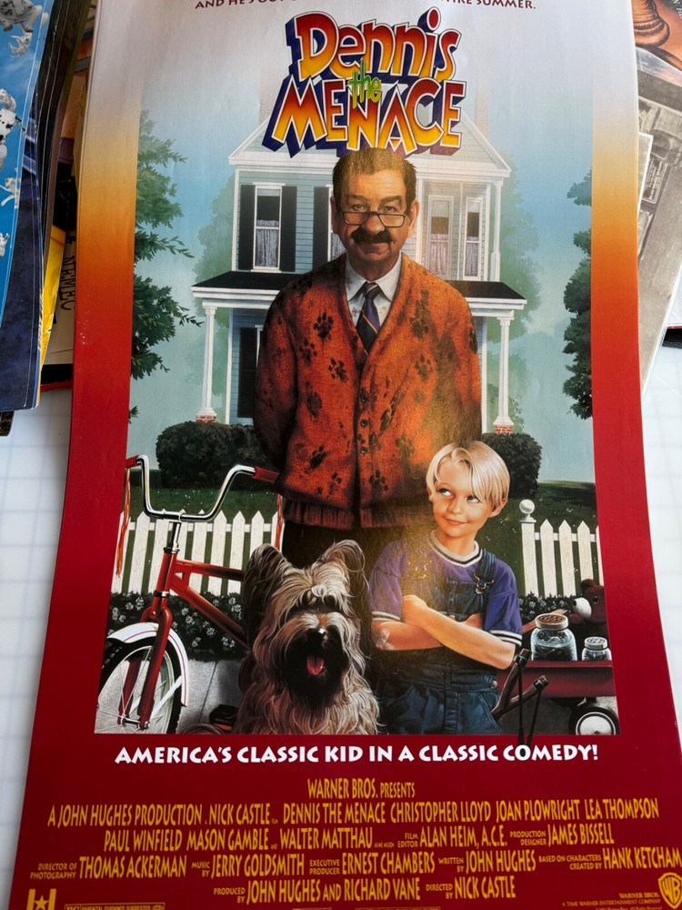 Original 1993 Dennis the Menace Movie Poster 17x27 Rolled Promo