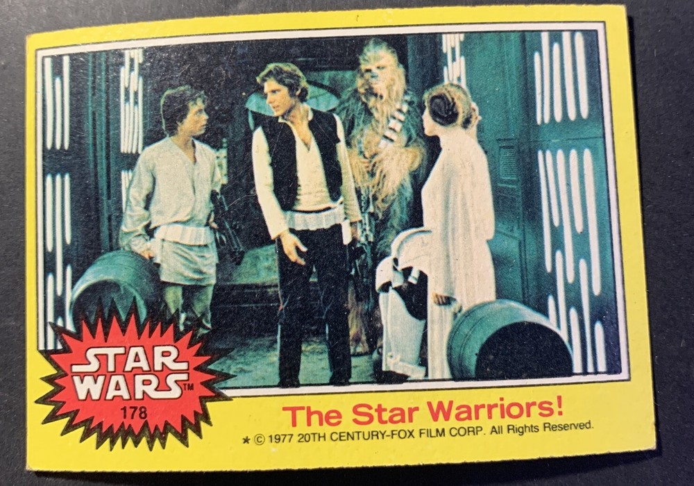 Vintage 1977 Topps Star Wars Series 3 Card #178 Yellow High Grade