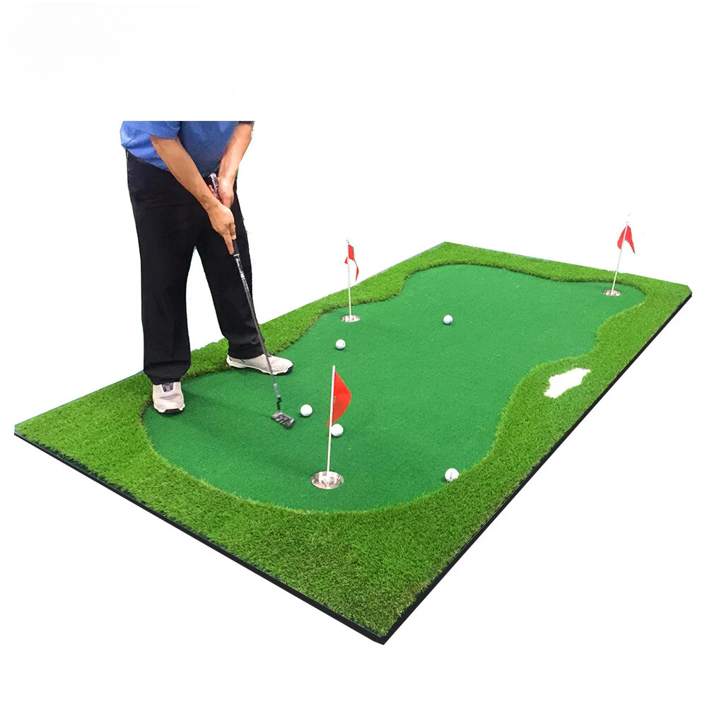 Indoor Golf Putting Green Indoor Outdoor Training Putter Mat Practice Putting