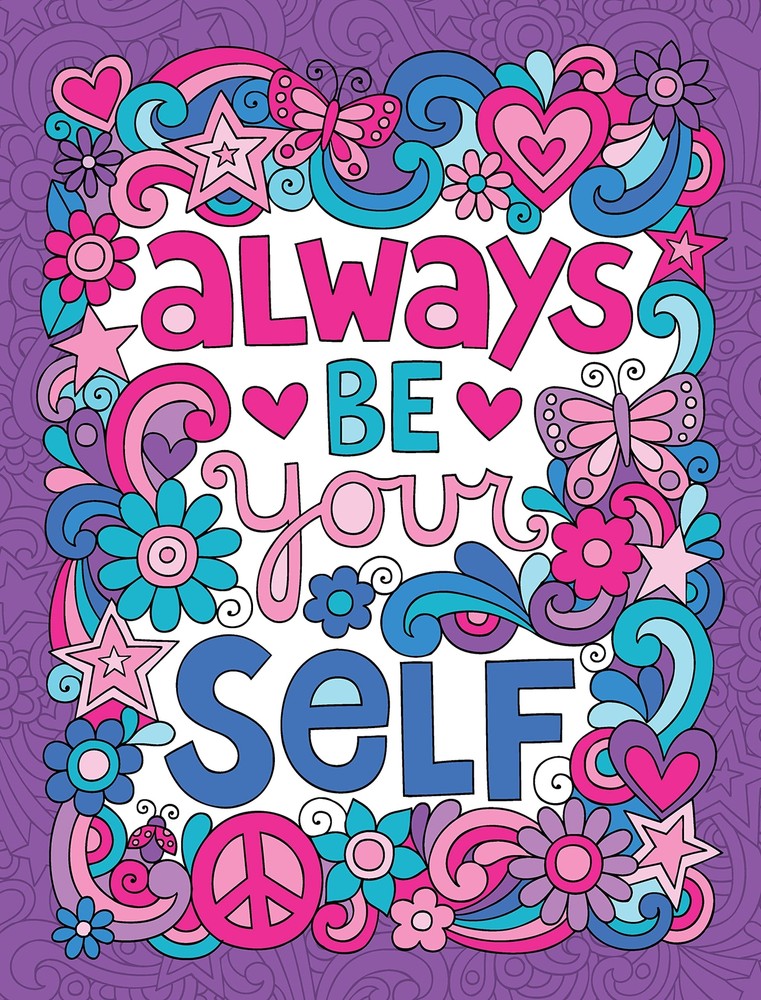 Notebook Doodles Go Girl! Guided Journal (Quiet Fox Designs) Always Be Yourself!