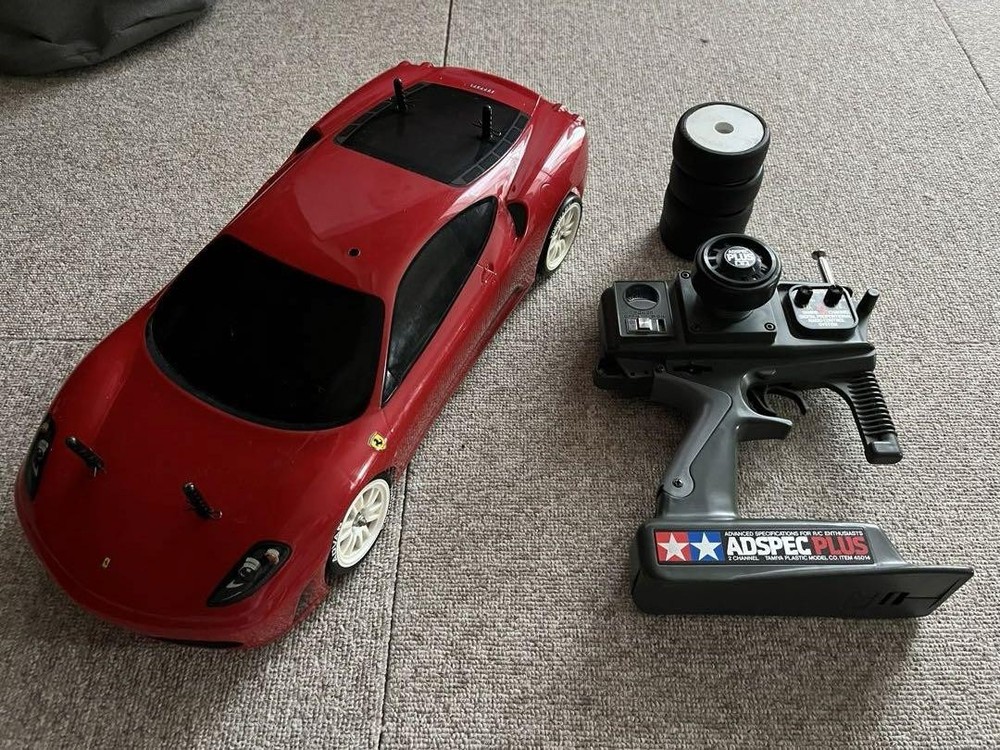 Tamiya 1/10 Scale TA-05 Ferrari Touring Car RC Model in Working Condition