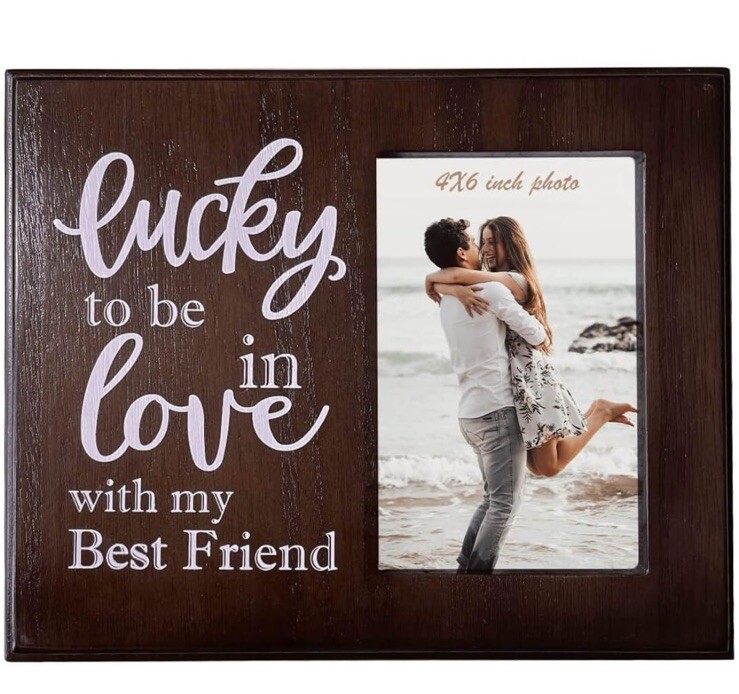 Personalized Couple Picture Frame Romantic Gifts Anniversary for Boyfriend fr...