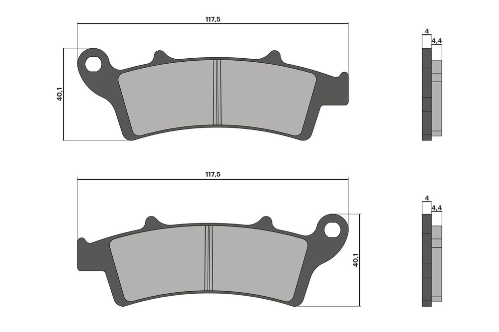 MALOSSI FRONT BRAKE PADS FOR PEOPLE GTI 300 IE 4T LC EURO 4 2019+ (BF60B)