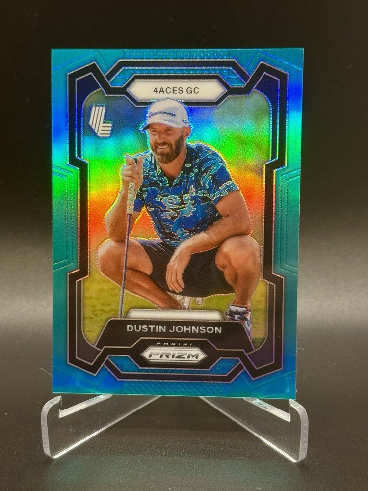 2024 Panini Prizm LIV Golf Dustin Johnson Teal Prizm #/199 Rare Parallel