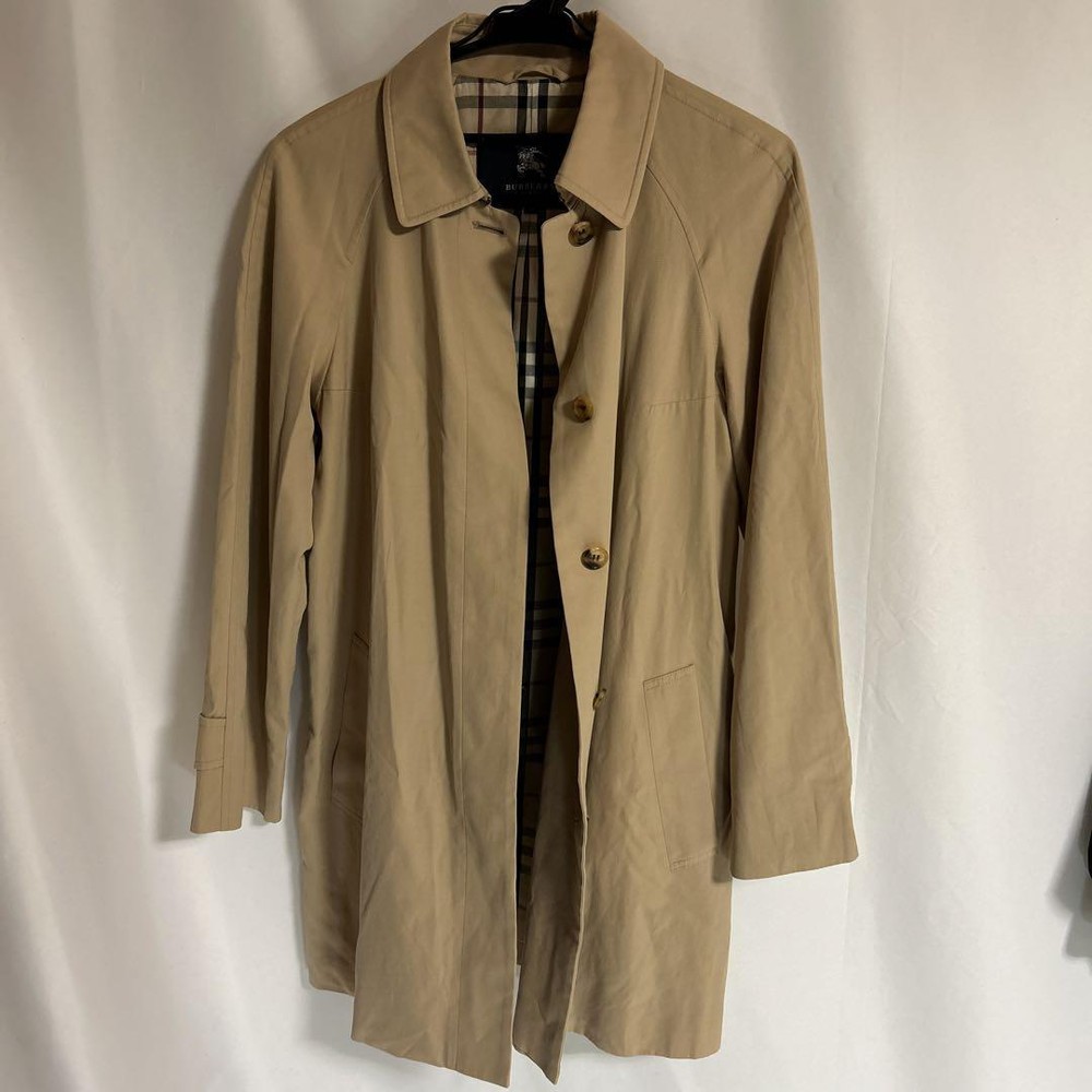 Burberry Trench Coat Size 40 Beige Nova Check Autumn