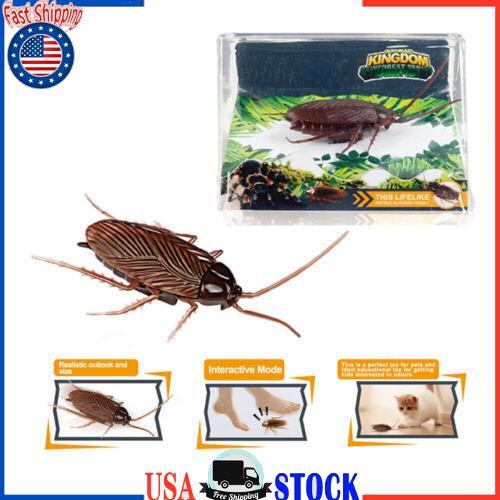Remote Control Realistic Fake Cockroach Rc Toy Prank Insects Roach Gift For Kids