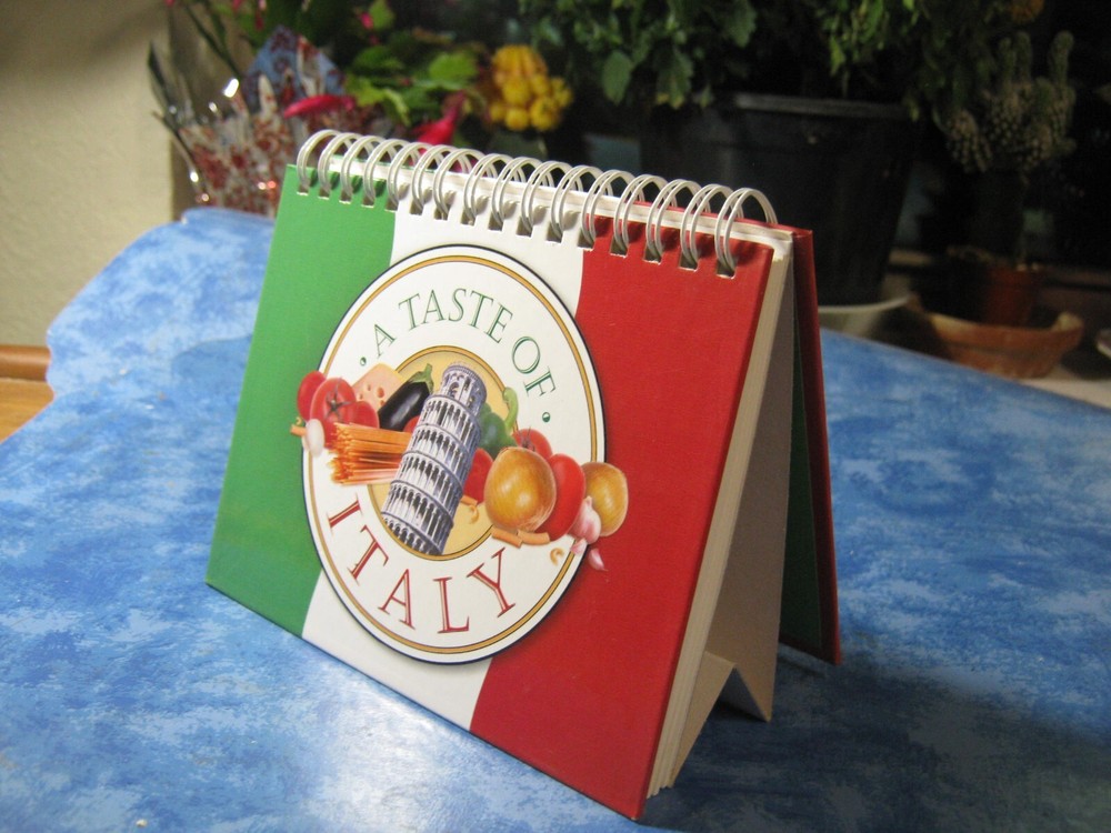 Mini Gourmet Italian Cookbook HC 2002 School Mate MINT Condition-image
