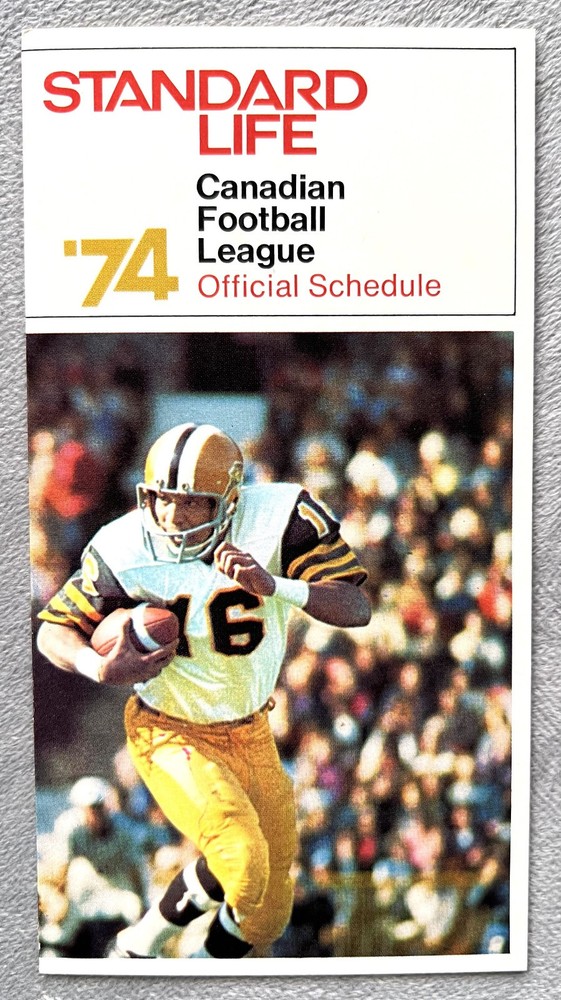 1974 Montreal Alouettes Canadian Football League Schedule: