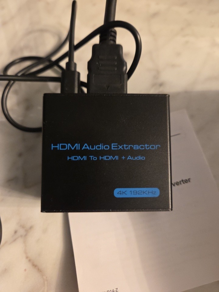 4K HDMI Audio Extractor with Optical and 3.5mm Stereo Output