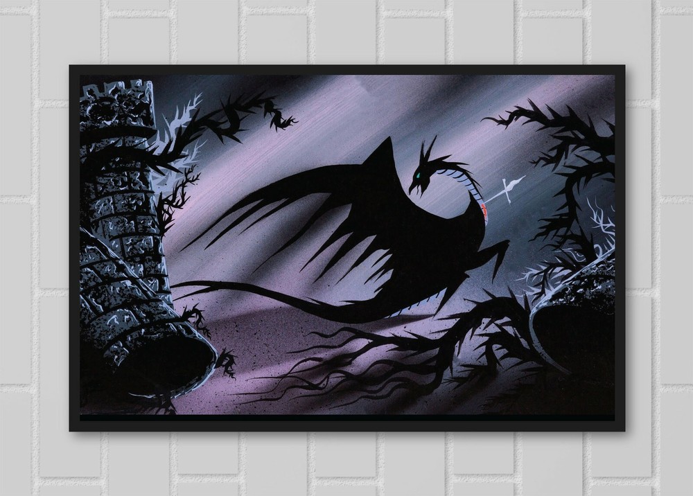 Maleficent Dragon Sleeping Beauty 13x19 Satin Art Print Poster  
