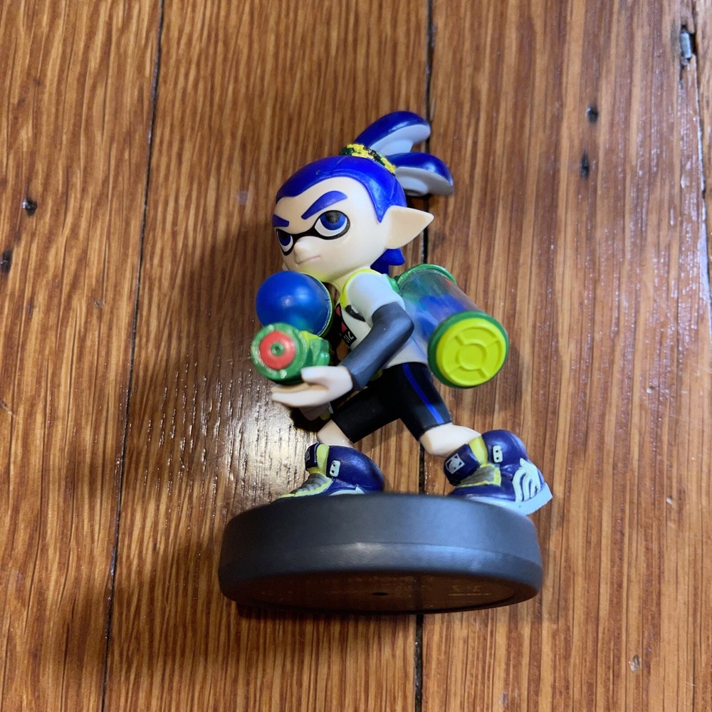 Nintendo Amiibo Splatoon 2 Blue Inkling Boy Amibo Switch Wii U Smash Bros Figure-image