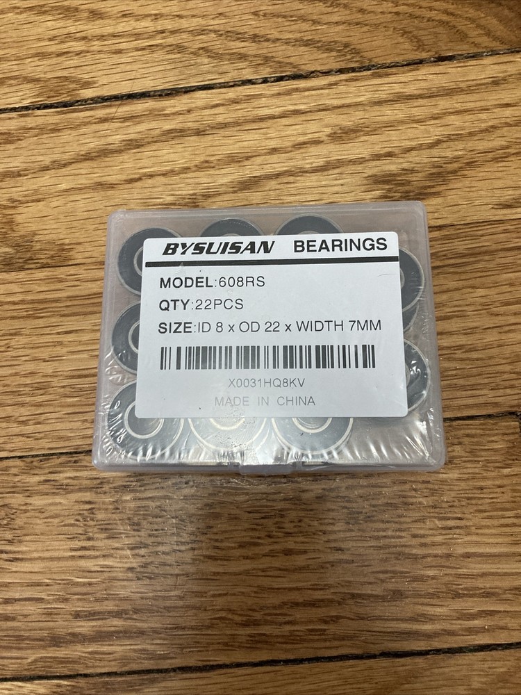 Bysuisan Bearings Deep Groove Double Rubber Sealed Shielded Ball Bearing 22 Pk