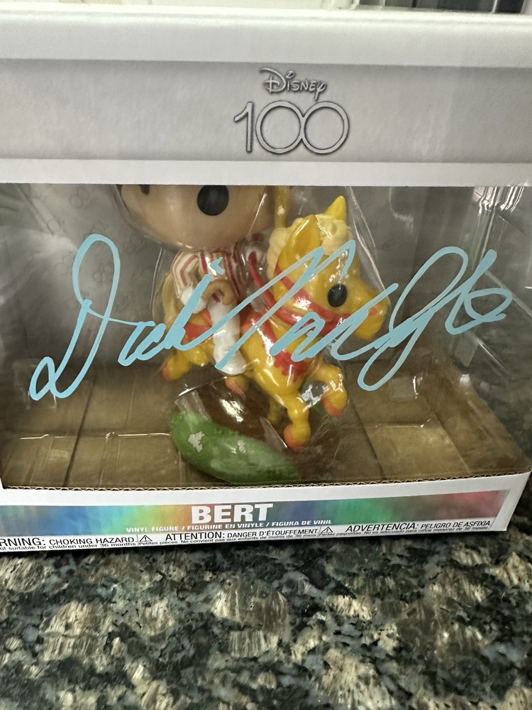 Dick Van Dyke Signed Funko Pop #299 Bert Mary Poppins with COA  