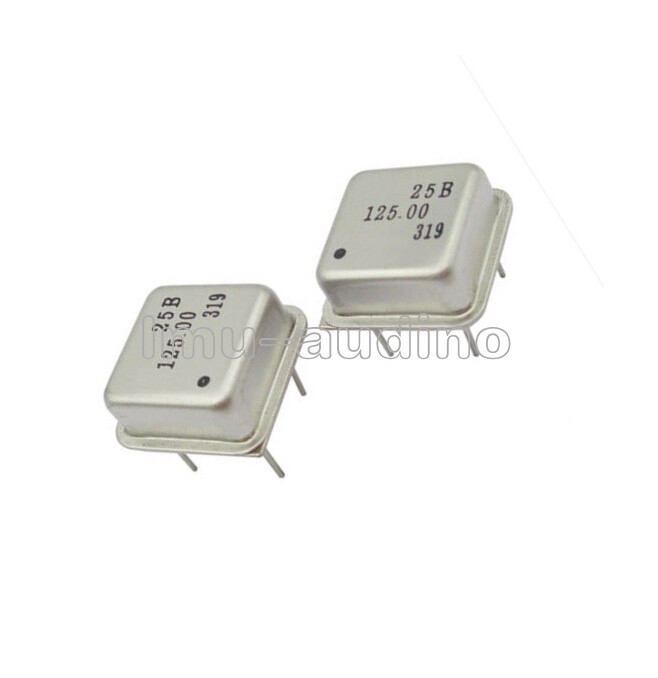 2PCS NEW 125MHz 125,000MHz Active Crystal Oscillator OSC Square DIP4