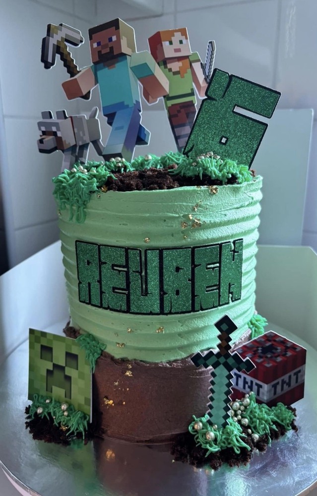 Personalised Gamers Cake Topper any Name & Age