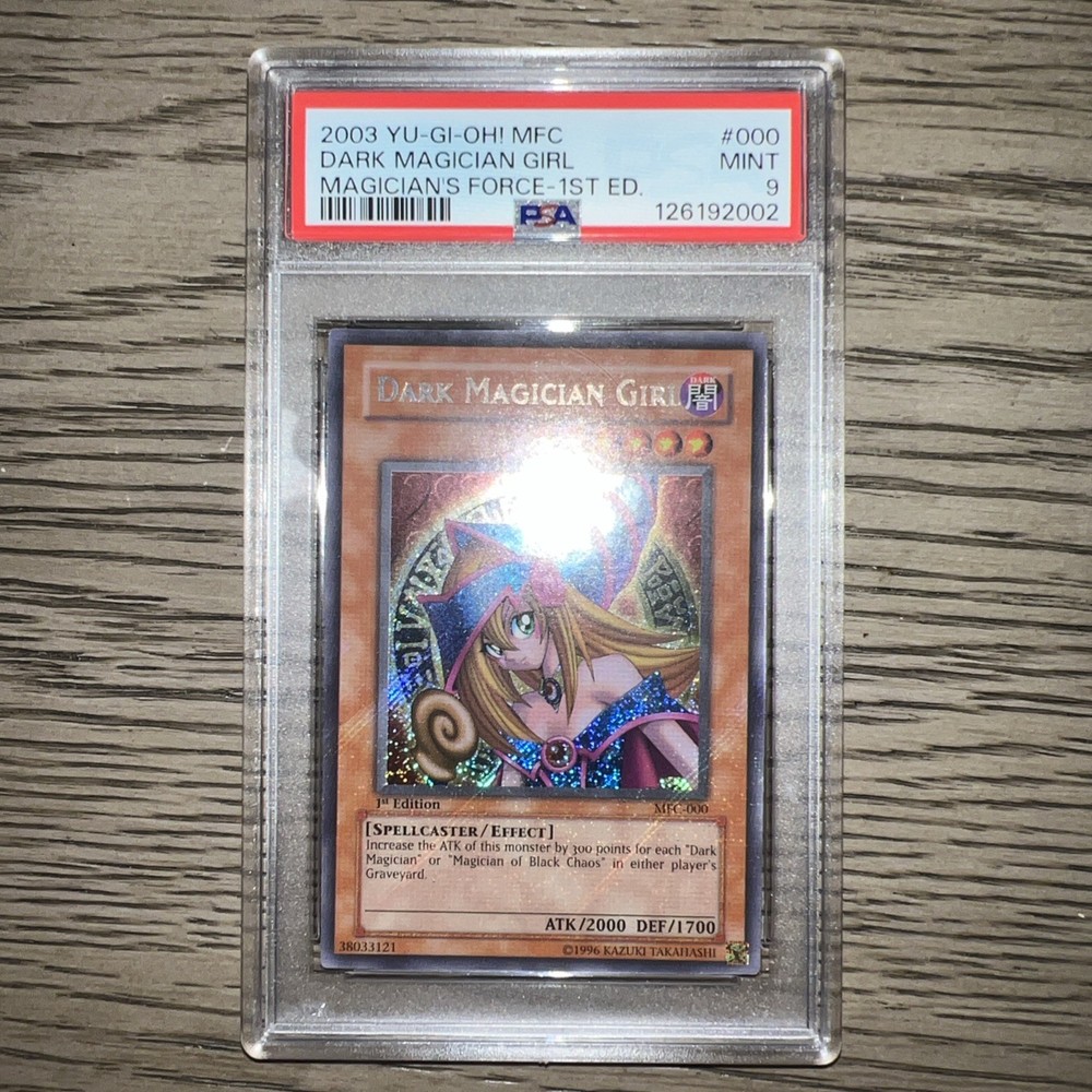 MAGICIAN'S FORCE MFC-000 1ST EDITION DARK MAGICIAN GIRL PSA 9 YUGIOH 2003