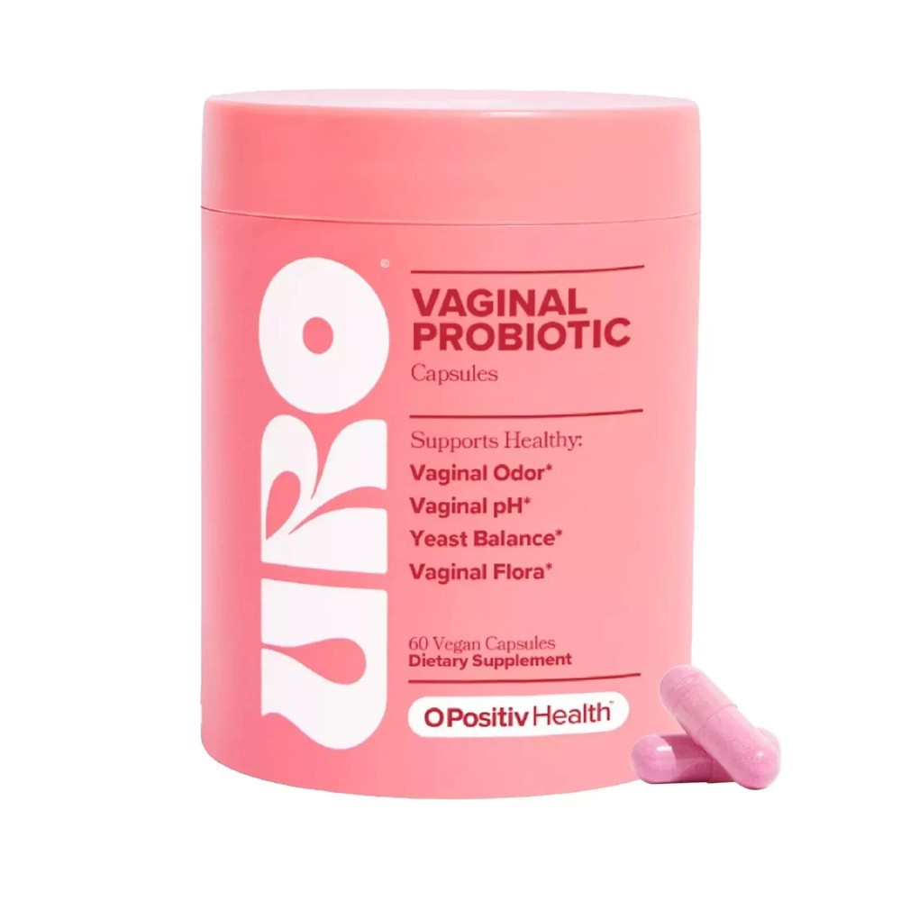 O Positiv URO pH Balance Vaginal Probiotics, 60 Capsules