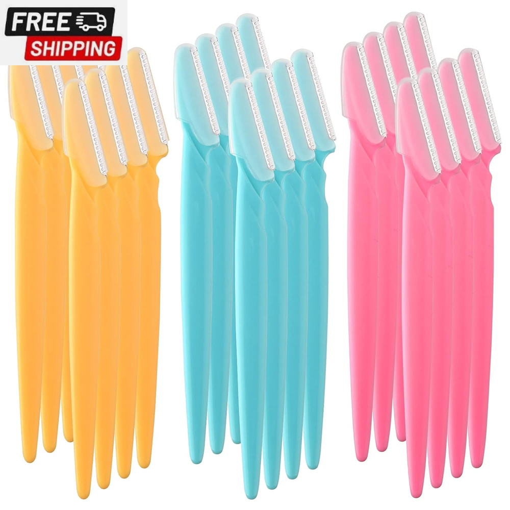 60 Pcs Face Razors Eyebrow Razor for Women, Dermaplaning Tool for Face, Facial H