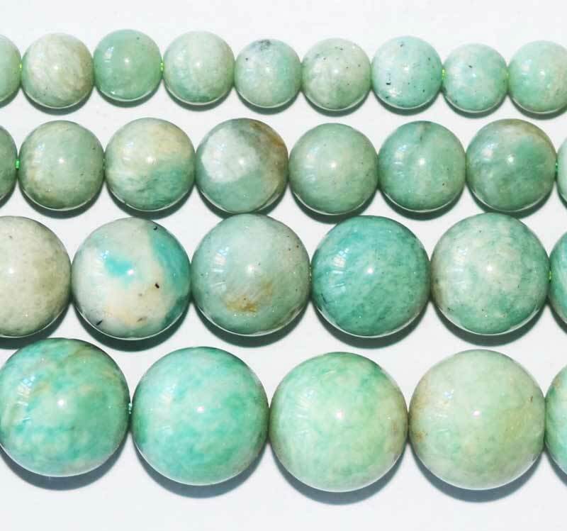 AAA Light Green 10mm Natural Amazonite Round Beads 16 Strand DIY Jewelry Making
