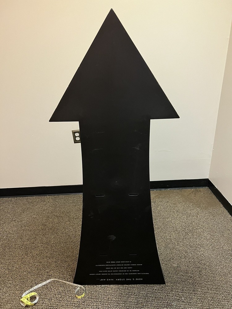 NIKE  Story Of Nike Air ® Big Arrow Shelf DISPLAY Advertisement 56x22 From 90’s