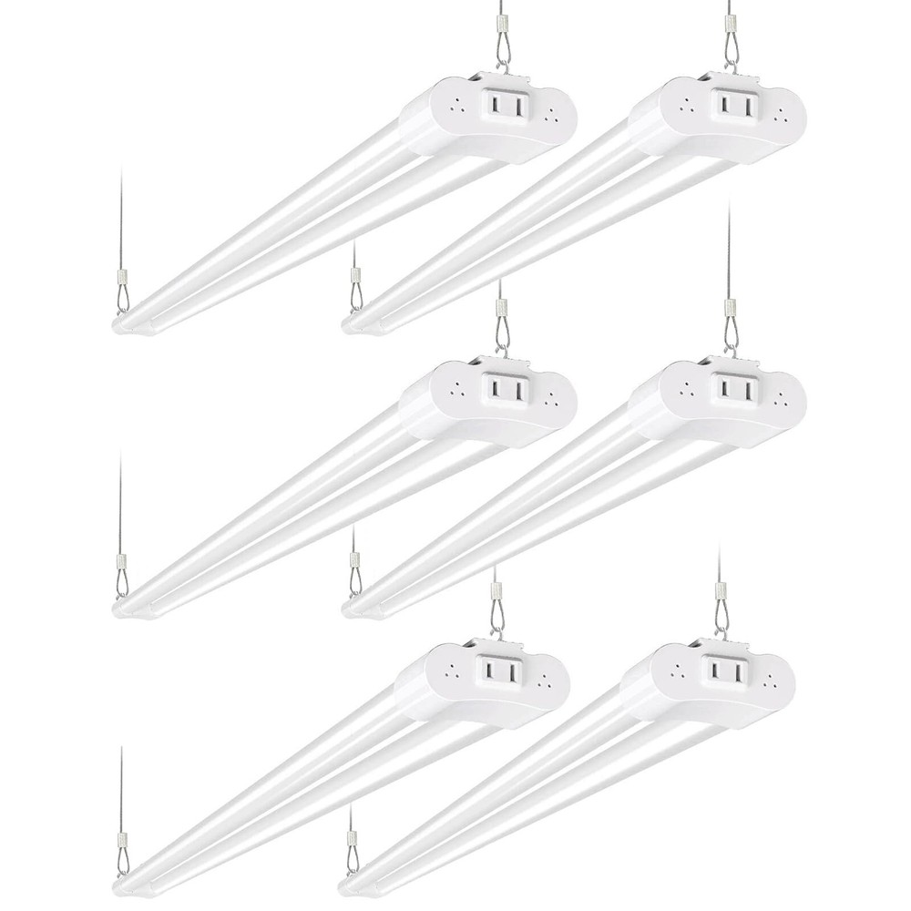 6 Pack 4FT LED Shop Light, Utility Shop Light, 4400lm, 42W, 5000K Daylight Shop