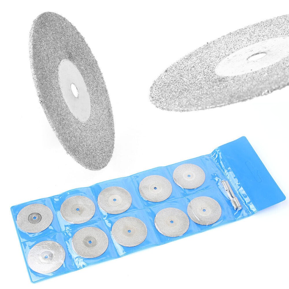 10x 35mm Diamond Cutting Wheels Rotary Tool Die Grinder Metal Cut Off Disc