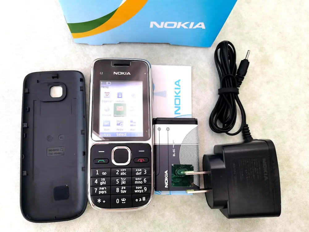 Nokia C2-01 Quad Band Bluetooth Unlocked Mobile Phone with Micro-USB VGA Camera
