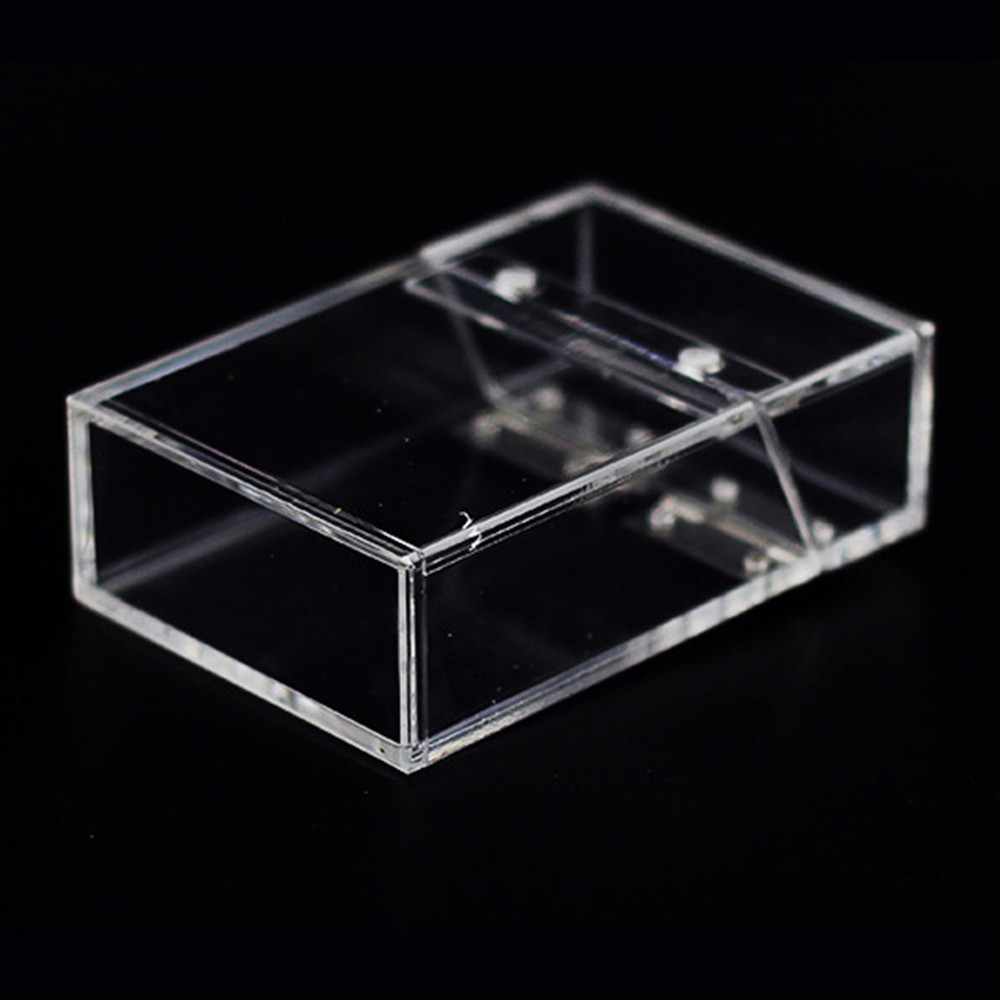 Portable Clear Acrylic Lipstick Case Transparent Display Cigarette Box Storage