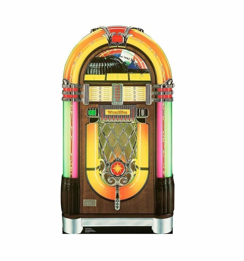 WURLITZER JUKEBOX Life-Size Cardboard Cutout Standup Standee Poster