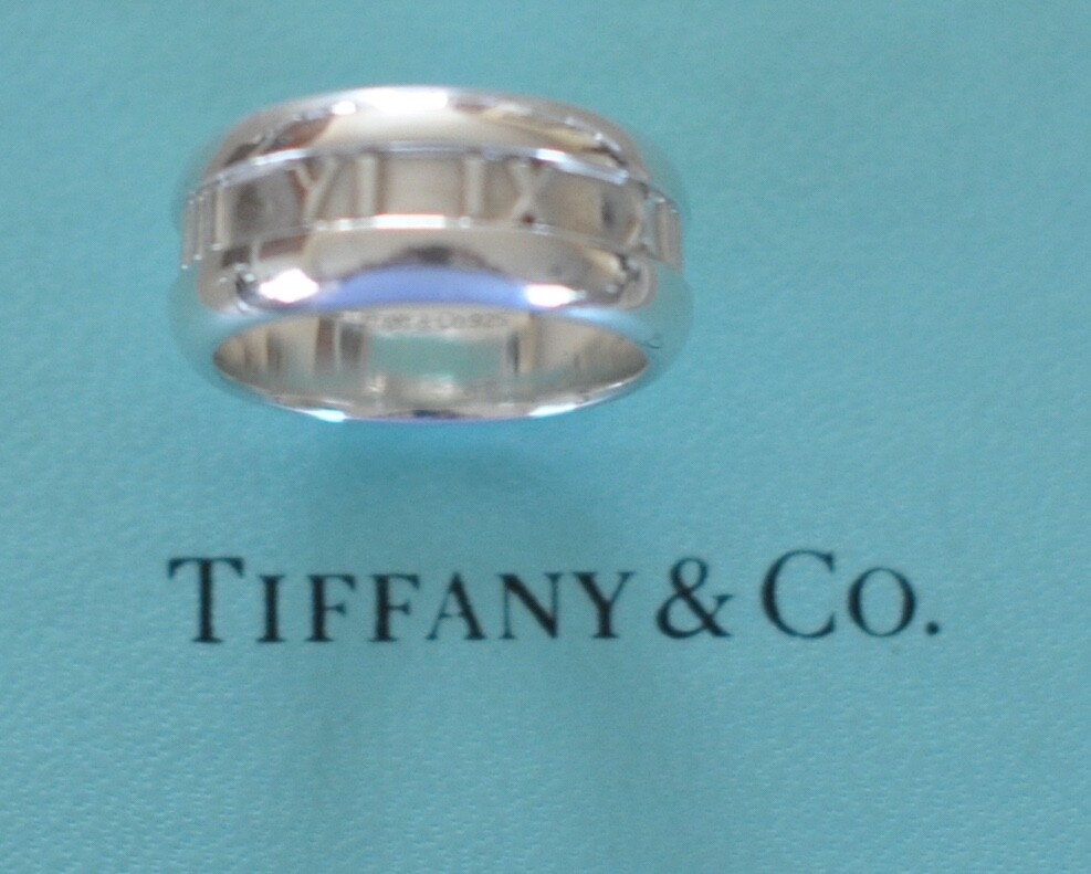 Tiffany & Co  Atlas Wide Ring Sterling Silver  925 Size  5 1/2   US   2003