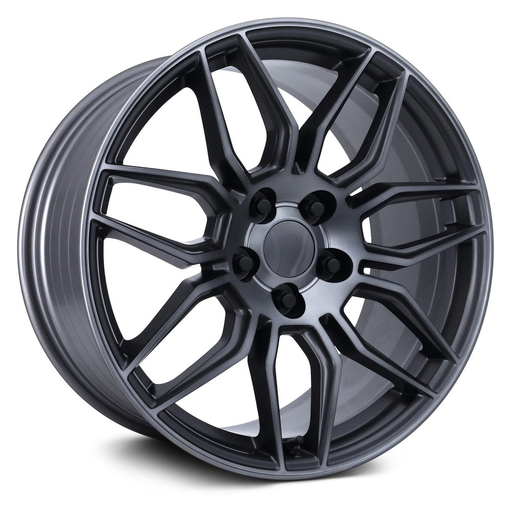 Factory Reproductions FR 401F 19x10 Titanium Wheel 5x120.65 40 Offset Single Rim