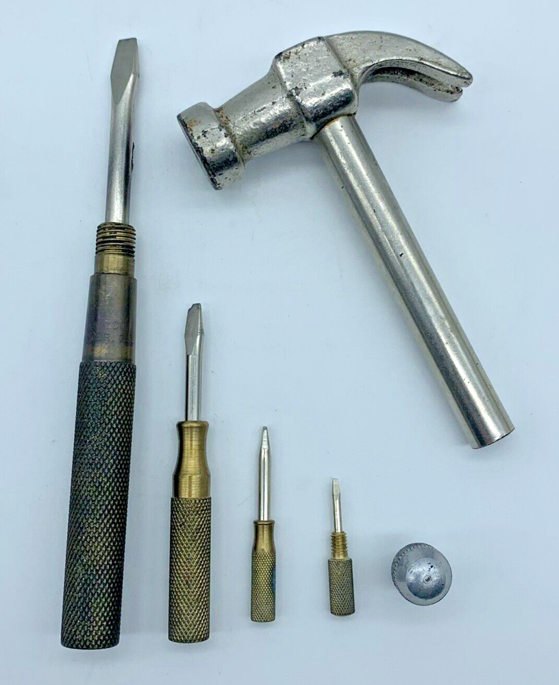 GAM Mfg Co Lancaster PA Claw Hammer w/ 4-Piece Nesting Flathead Screwdriver Set