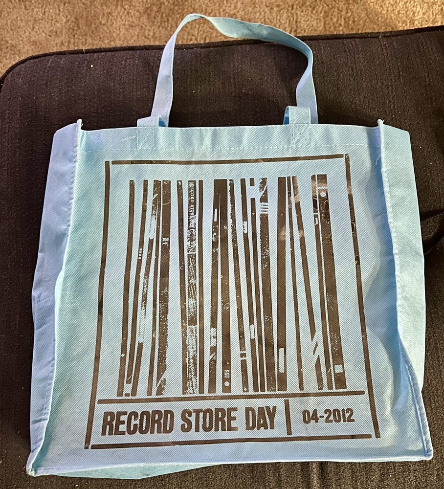 Record Store Day 2012 Promo RSD Vinyl LP Tote Bag Rare Blue