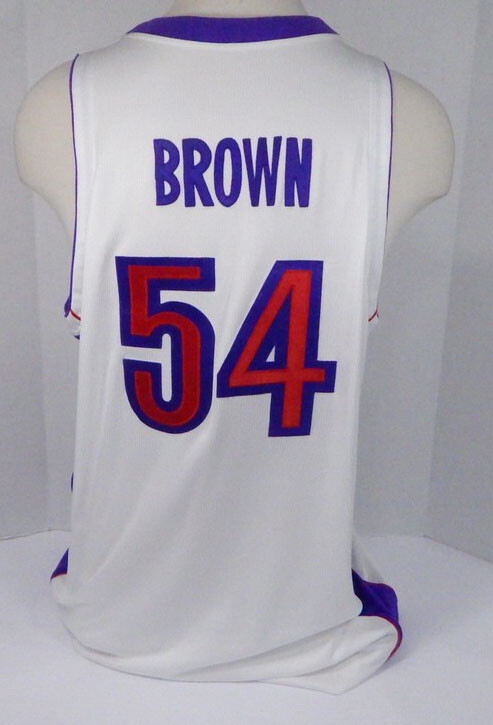 2002-03 Toronto Raptors Damone Brown #54 Game Issued White Jersey DP05891