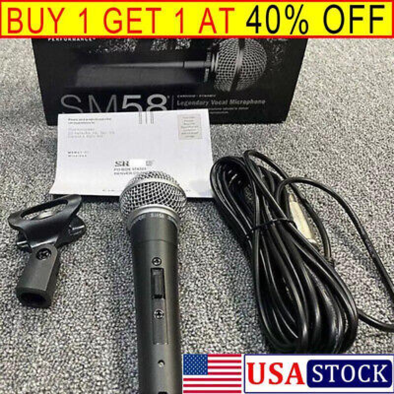 For Shure SM58 Dynamic Vocal Microphone Wired Mic with Switch With Cable