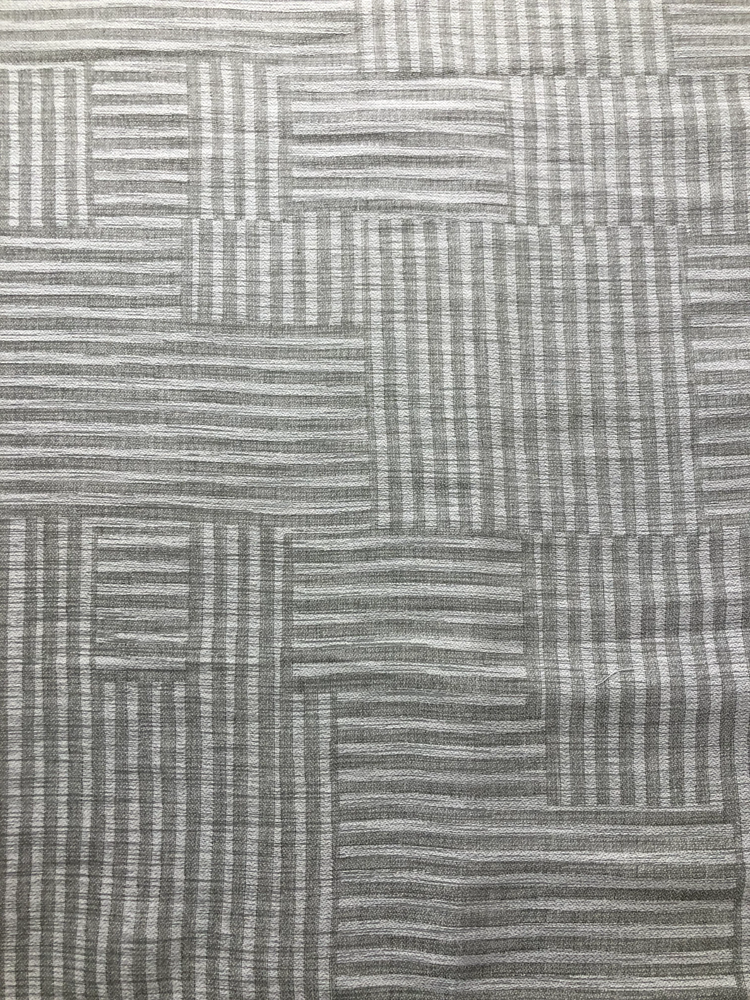 Three-Piece Fabric Bundle - Shades of Grey, Unique Patterns, Sheer and Linen